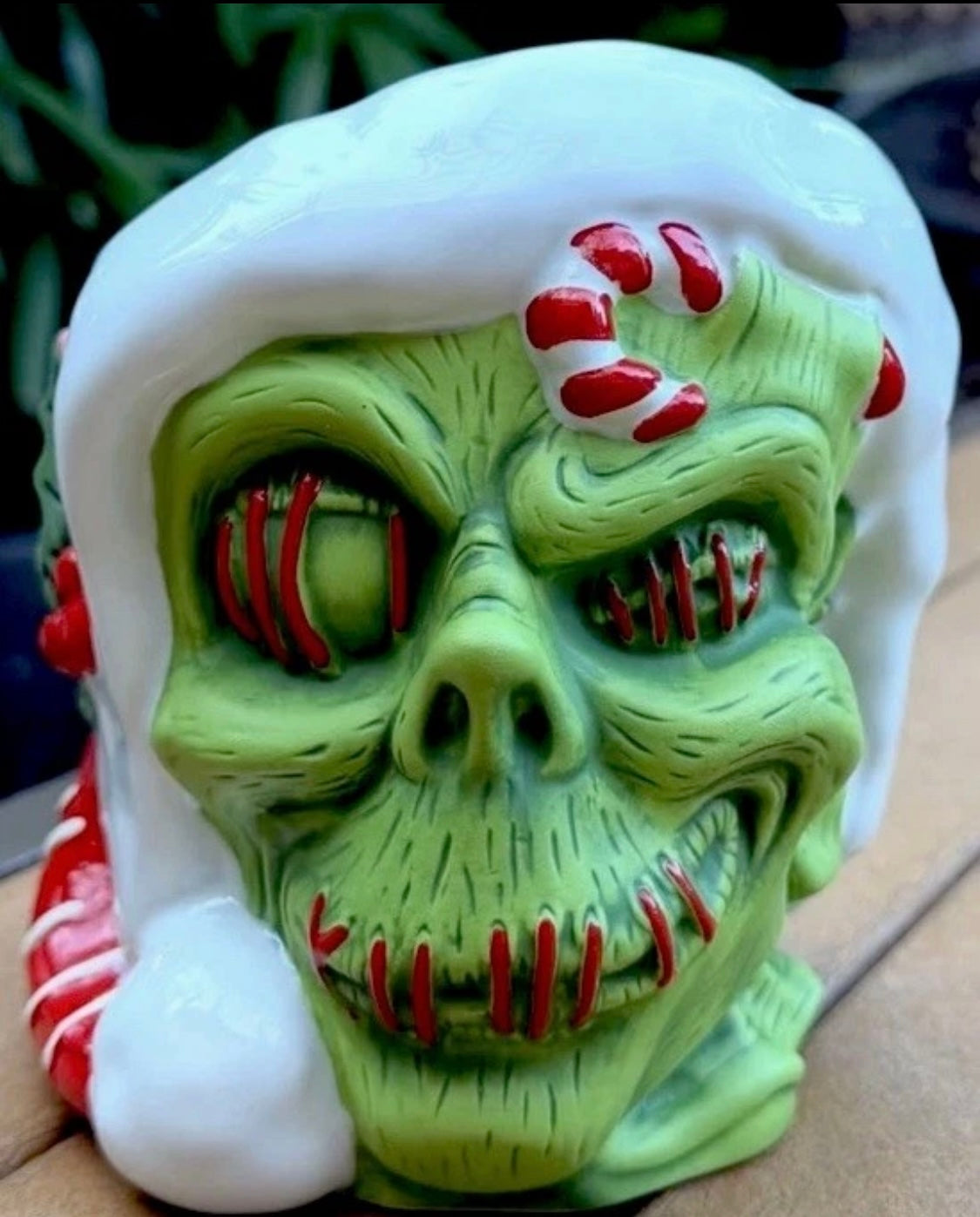 2025 Disney Trader Sam’s Grog Grotto Holiday Santa Zombie Tiki Mug