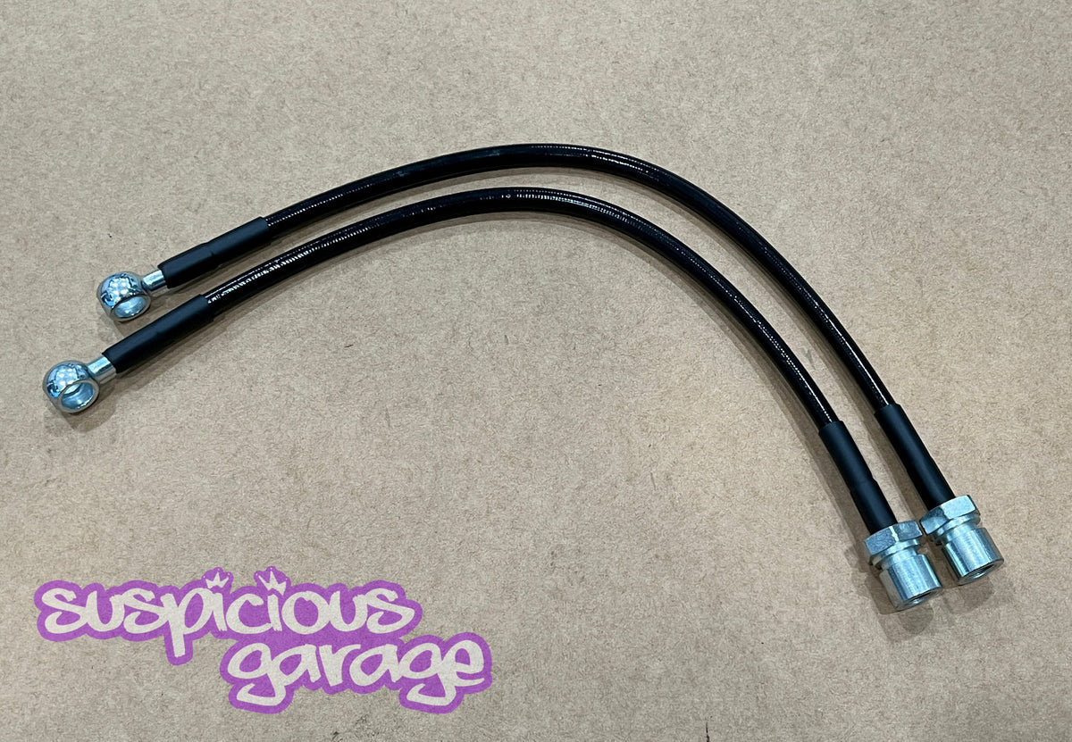 1996-2000 Toyota Chaser Mark II Cresta Suspicious Garage Steel Braided Brake Lines for JZX100