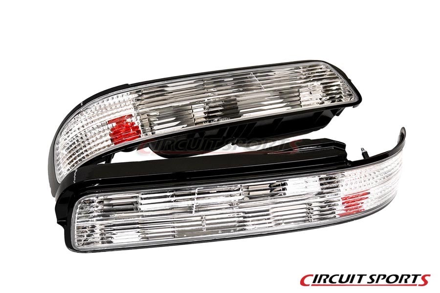 1989-1994 Nissan 240sx Circuit Sports All Clear Rear Tail Lamp Lights for S13 Coupe