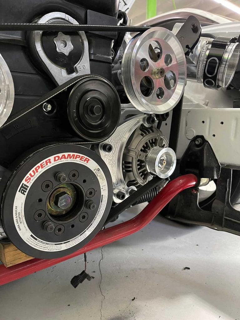 Suspicious Garage 1JZ 2JZ Alternator Relocation Kit With ATI Super Dam