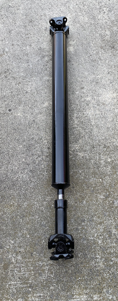 Suspicious Garage 3 in. Steel Driveshaft For Aristo Auto Trans to 4 Bolt Diff Flange