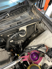 1996-2000 Toyota Chaser Mark II Cresta Suspicious Garage Steel Braided ABS Elimination Kit for RHD JZX100(Single Port Rear)
