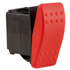 OFF-MOMENT ON Contura II Sealed Switch W/Soft Touch Red Actuator